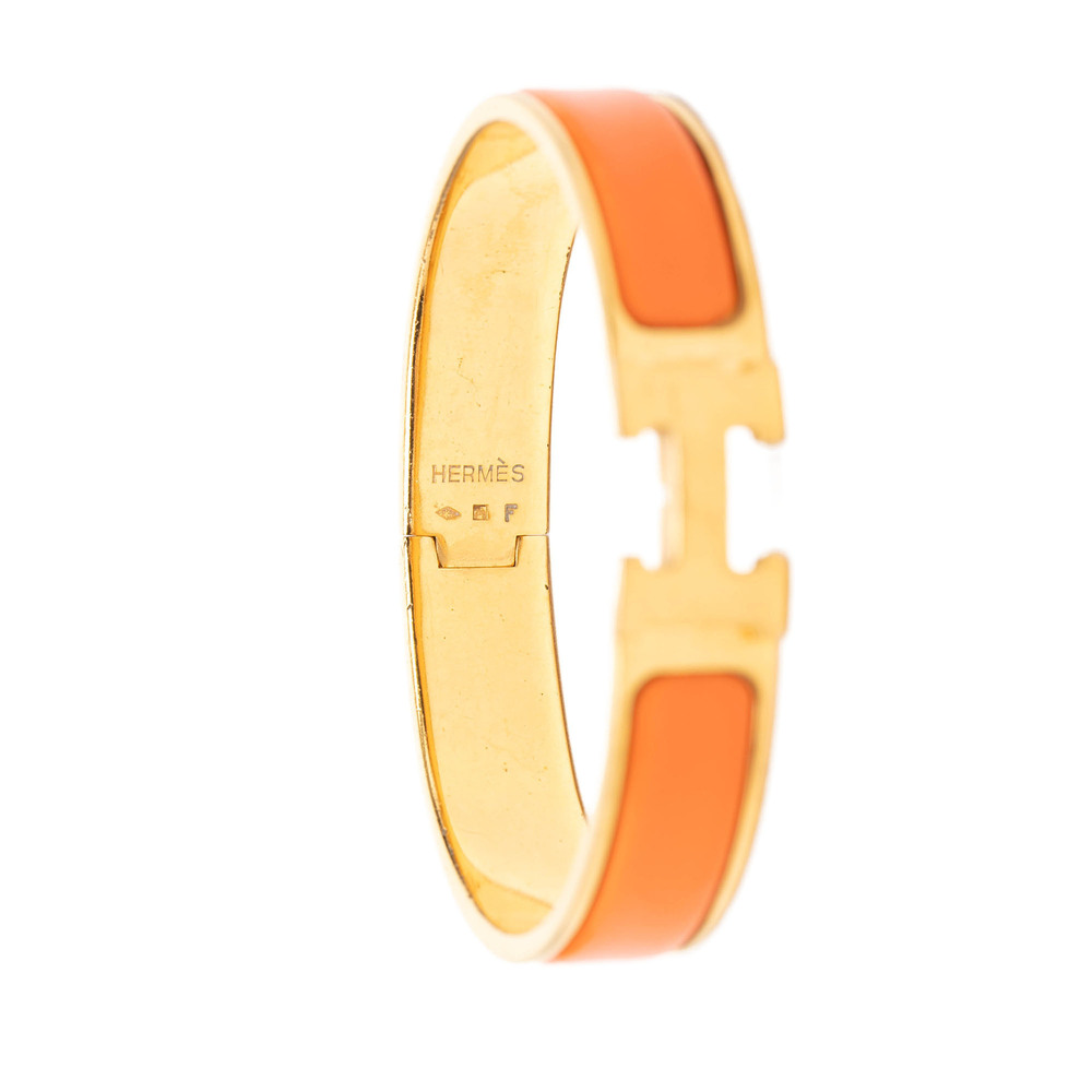 Pre-Loved Hermes Narrow Enamel Clic H Bracelet PM - Picture 4 of 4